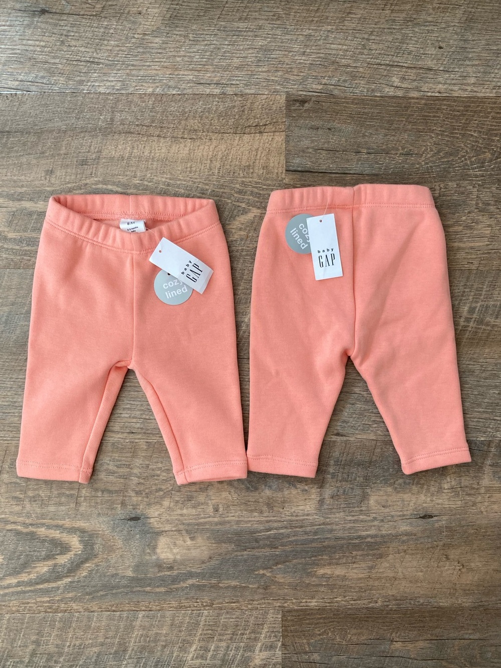 Baby GAP 0-3 Months Peach Frost Cozy Lined Sweat Pants NWT